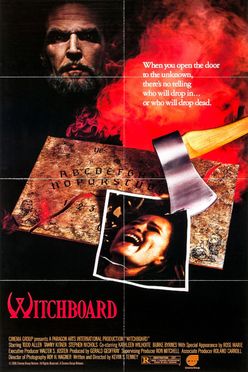 A poster from Witchboard (1986)