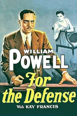 A poster from For the Defense (1930)