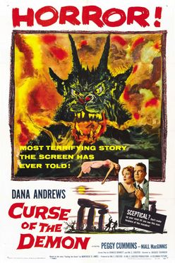 A poster from Curse of the Demon (1957)
