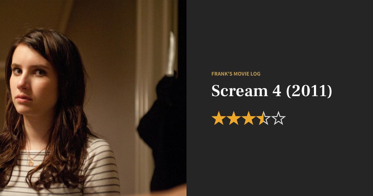 Scream 4 Camera Scream 4 movie review (2011) - Frank's Book Log