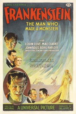 A poster from Frankenstein (1931)