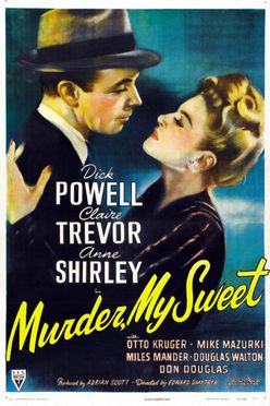 A poster from Murder, My Sweet (1944)