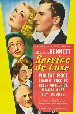 A poster from Service de Luxe (1938)