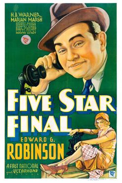 A poster from Five Star Final (1931)