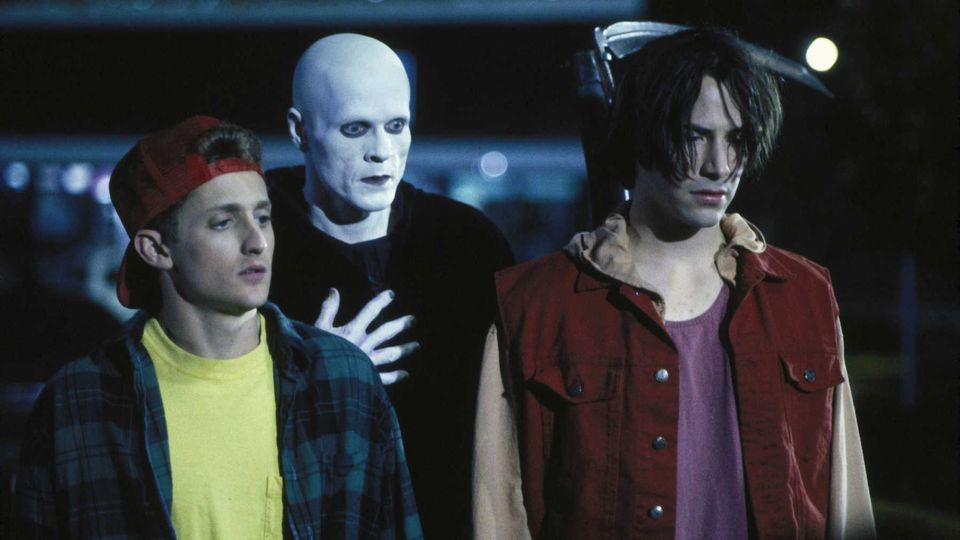 A still from Bill & Ted's Bogus Journey (1991)