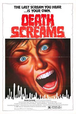 A poster from Death Screams (1982)