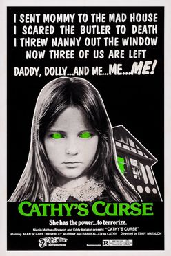A poster from Cathy's Curse (1977)