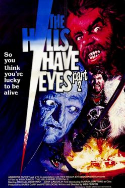 A poster from The Hills Have Eyes Part II (1984)