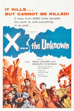 A poster from X the Unknown (1956)