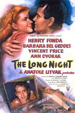 A poster from The Long Night (1947)