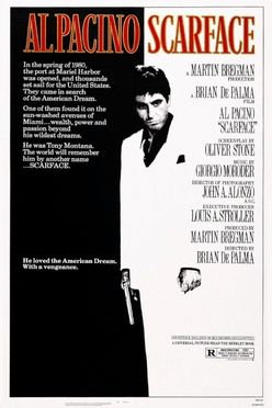 A poster from Scarface (1983)