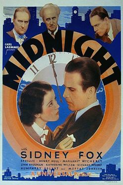 A poster from Midnight (1934)