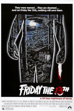 A poster from Friday the 13th (1980)