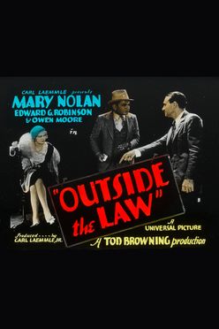 A poster from Outside the Law (1930)