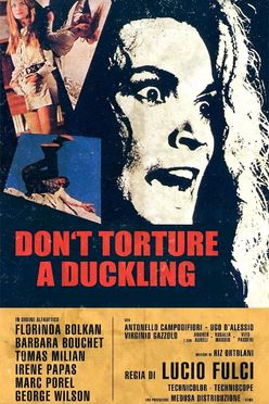 A poster from Don't Torture a Duckling (1972)