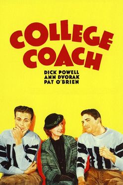 A poster from College Coach (1933)