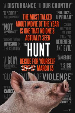 A poster from The Hunt (2020)