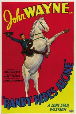 A poster from Randy Rides Alone (1934)
