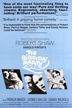 A poster from The Birthday Party (1968)