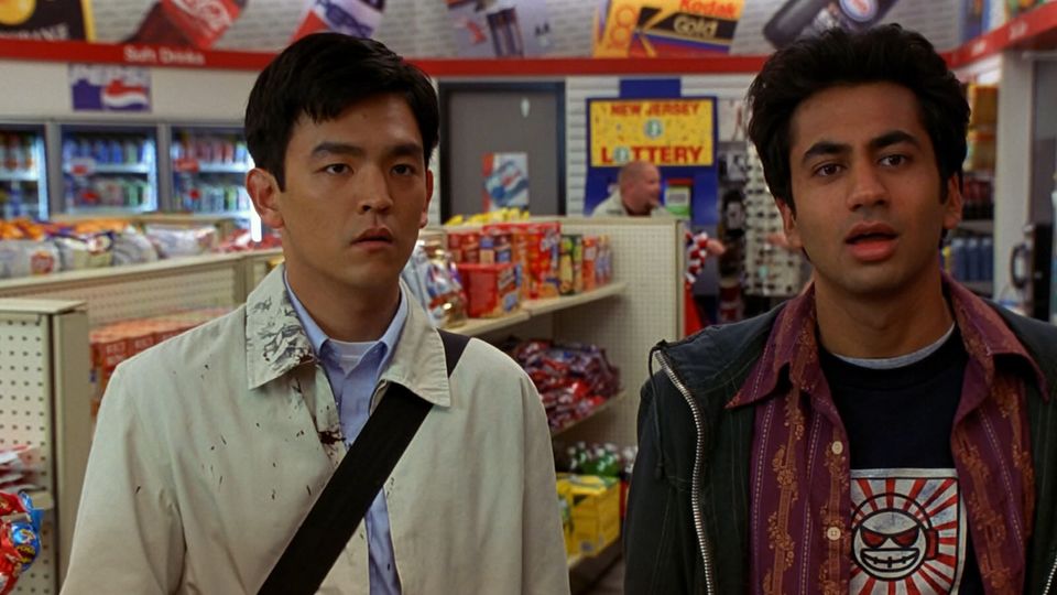 A still from Harold & Kumar Go to White Castle (2004)
