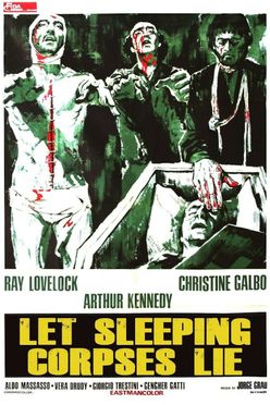 A poster from Let Sleeping Corpses Lie (1974)