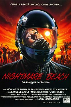 A poster from Nightmare Beach (1989)
