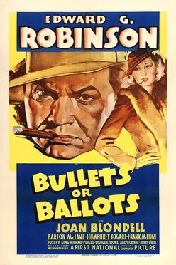 A poster from Bullets or Ballots (1936)