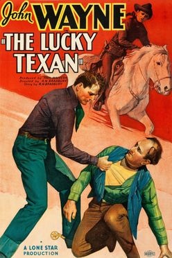 A poster from The Lucky Texan (1934)