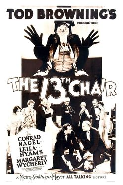 A poster from The Thirteenth Chair (1929)