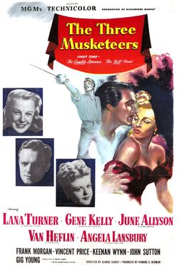 A poster from The Three Musketeers (1948)