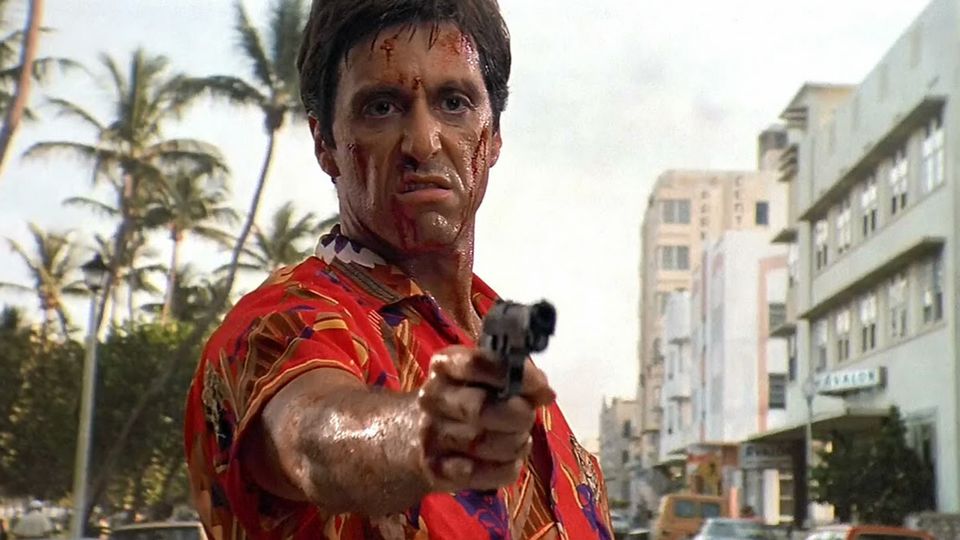 A still from Scarface (1983)
