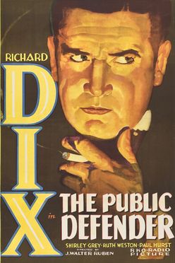 A poster from The Public Defender (1931)
