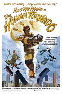 A poster from The Human Tornado (1976)