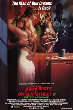 A poster from A Nightmare on Elm Street 2: Freddy's Revenge (1985)