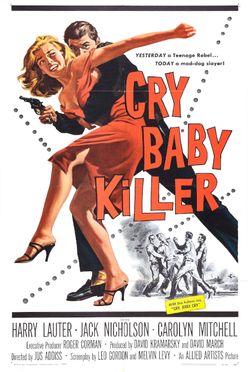 A poster from The Cry Baby Killer (1958)